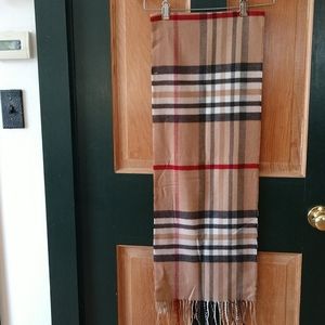 NWT Cashmink plaid scarf